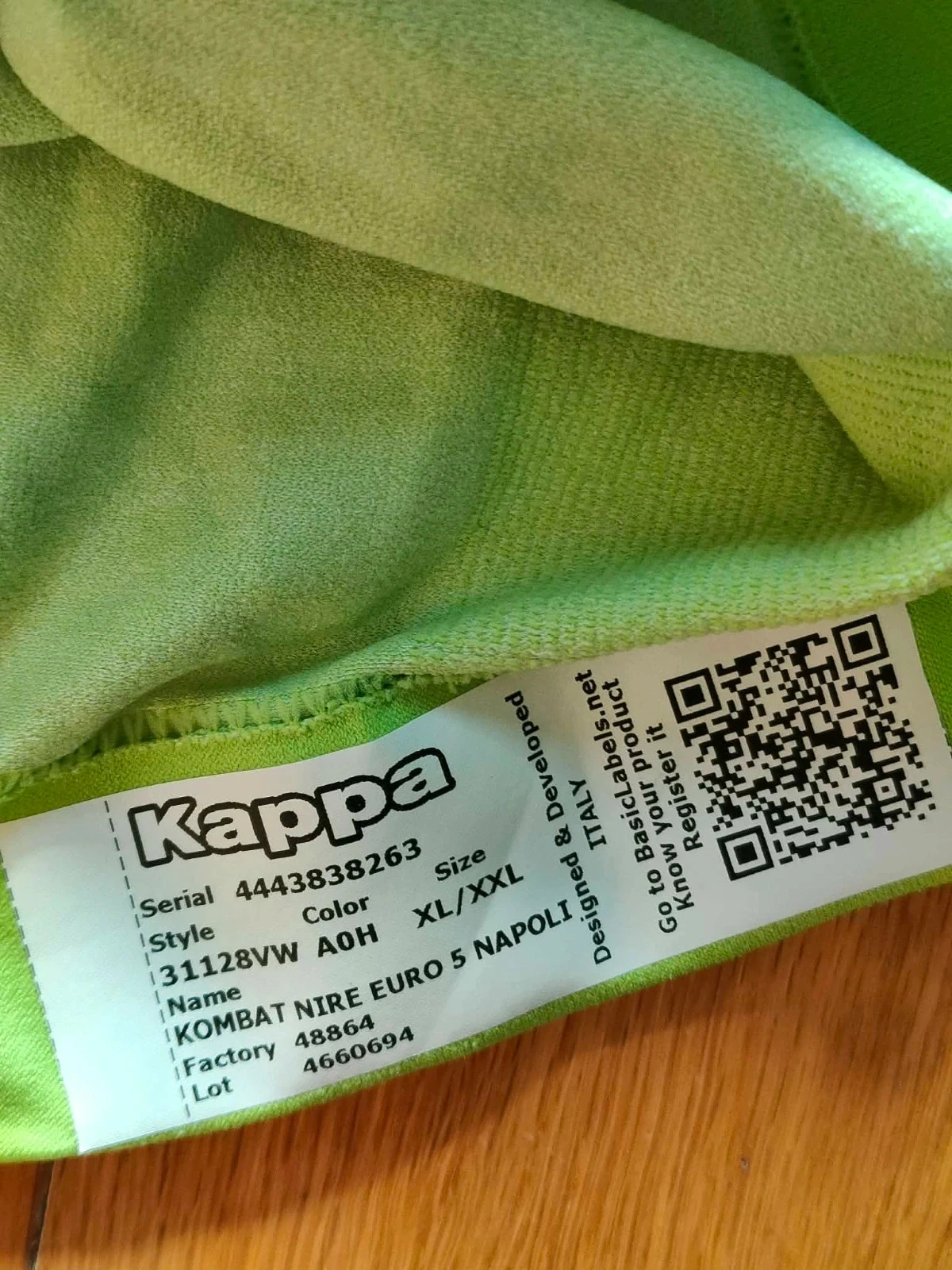 Heren voetbalshirt Kappa origineel Napoli training Euro Kombat Skin spelersversie gedragen tijdens wedstrijden – photo 2